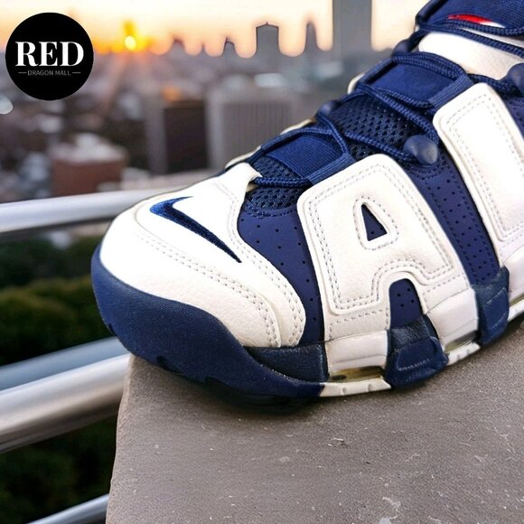 Nike Air More Uptempo 96 Shoes Olympic 2024 Navy White FQ8182-100 - Men\'s Sz 12 main image 7